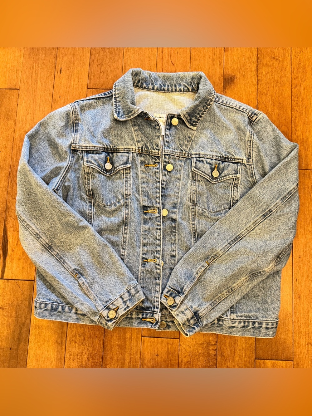 Vintage Evan-Picone 100% Cotton Denim Jean Jacket | Light Wash
